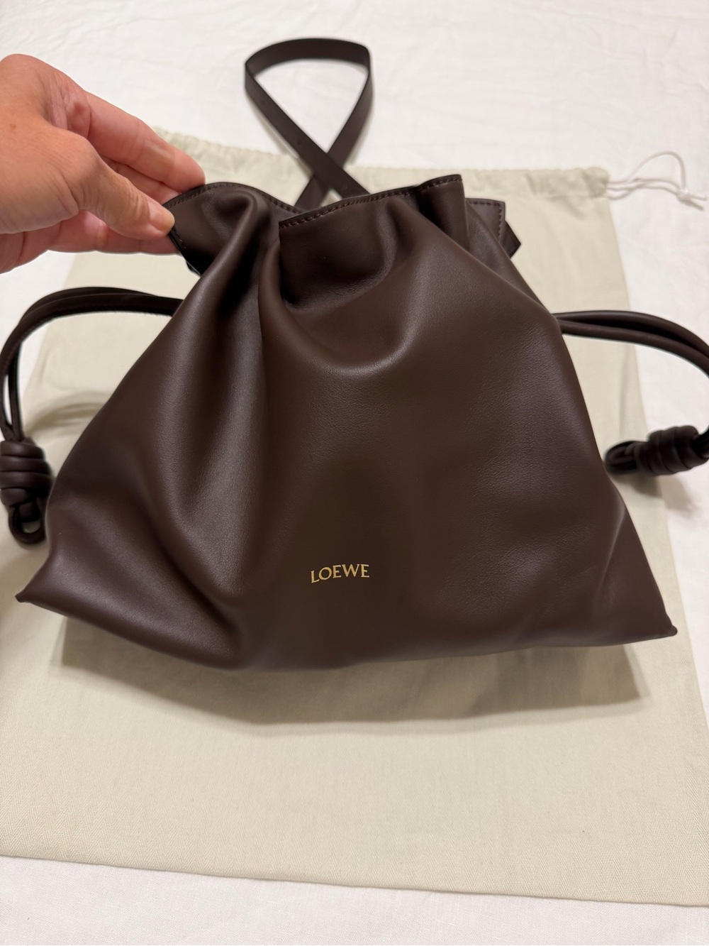 Loewe Medium Flamenco in Chocolate